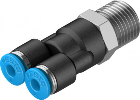 QSY-1/4-4 Raccord banjo Y