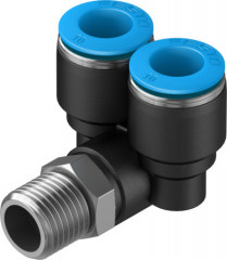 QSYL-1/4-10 Raccord banjo Y