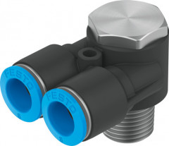 QSYLV-1/4-8 Raccord banjo Y