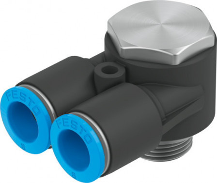 QSYLV-G1/4-8 Raccord banjo Y