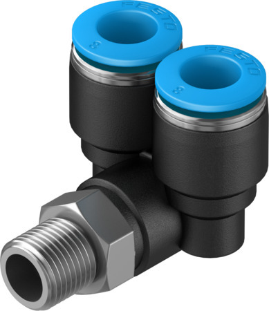 QSYL-1/8-8 Raccord banjo Y