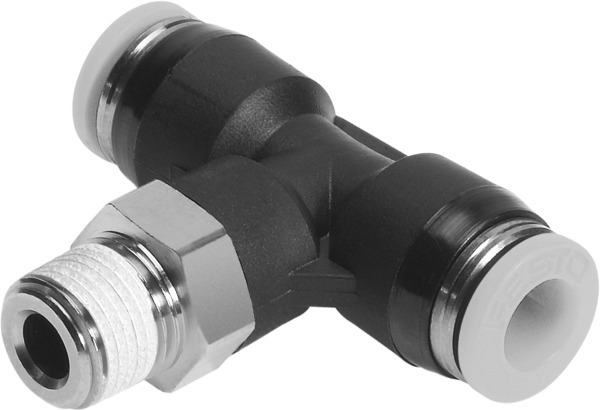 QBT-1/4-1/4-U-M Raccord enfichable en T