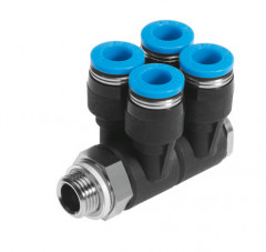 QSLV4-G1/8-4 Raccord banjo multiple