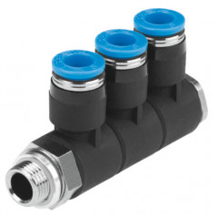 QSLV3-G1/8-4 Raccord banjo multiple