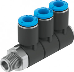 QSLV3-1/8-4 Raccord banjo multiple