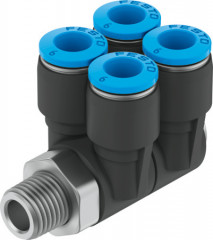 QSLV4-1/8-4 Raccord banjo multiple