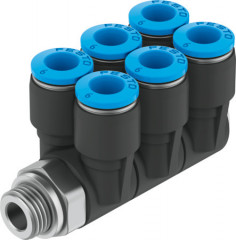 QSLV6-G1/8-4 Raccord banjo multiple