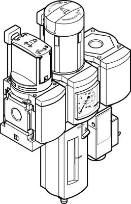 combinaison d'unités de conditionnement MSB6-1/2:C3J2F3-WP