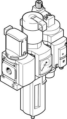 combinaison d'unités de conditionnement MSB4-1/4:C3:J120:D14-WP