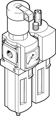 combinaison d'unités de conditionnement MSB4-1/4-FRC13:J120M1