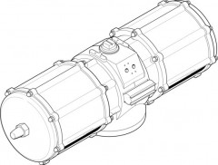 DAPS-4000-090-RS3-F25 Vérin oscillant