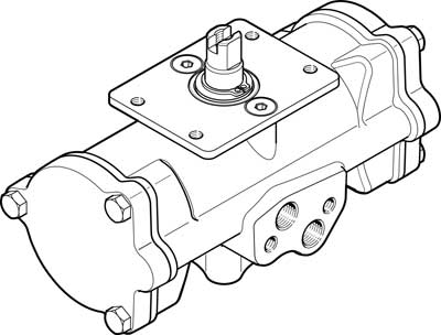 vérin oscillant DAPS-0030-090-R-F03-CR