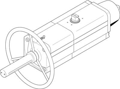 vérin oscillant DAPS-0480-090-RS3-F14-MW