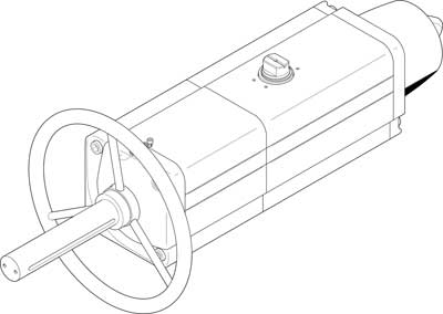 vérin oscillant DAPS-0720-090-RS2-F12-MW