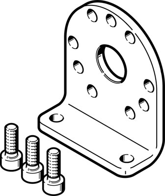 fixation par pattes DAMH-Q12-16