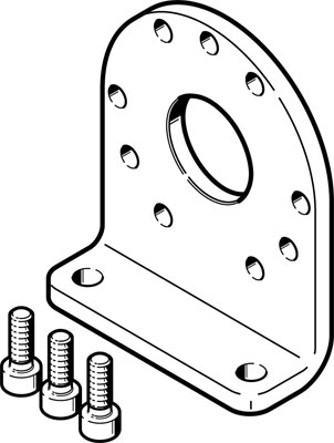 fixation par pattes DAMH-Q12-25