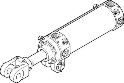 vérin à articulation DWC-63-75-Y-A
