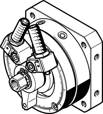 vérin oscillant DSM-32-270-P1-FW-A-B