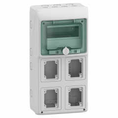 Mureva coffret prise 8M 4 Ouv