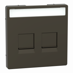 Enjo RJ45 porte-étiq mocca