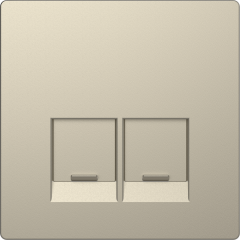 Enjo simple RJ45x2 blanc sable