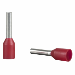 Embout moyen 1mm² rouge NF