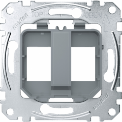 Méca RJ45x2 Keystone transp.