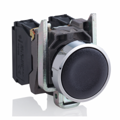 Harmony XB4 - bouton poussoir à impulsion - Ø22 - noir - 1O+1F - vis étrier
