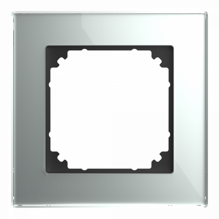 System M - M Elegance - Plaque de finition - 1 poste - verre diamant