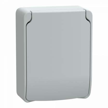 Mureva socle prise de courant connex. rapide FR 2P+T 65x85mm 10/16A 250V IP65