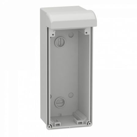 Mureva - boîtier mural pour 1 prise verrouillable sans prédéfonçage - 103x250mm