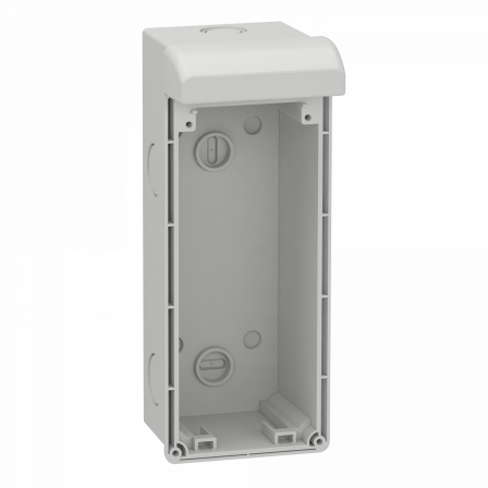 Mureva - boîtier mural pour 1 prise verrouillable avec prédéfonçage - 103x250mm