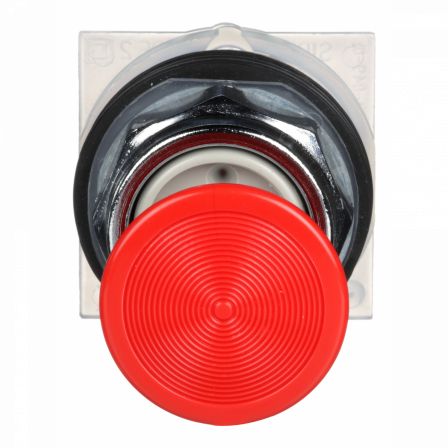 Harmony 9001K - BP coup de poing non lum.- clips.- rouge - Ø30 - rond - moment.