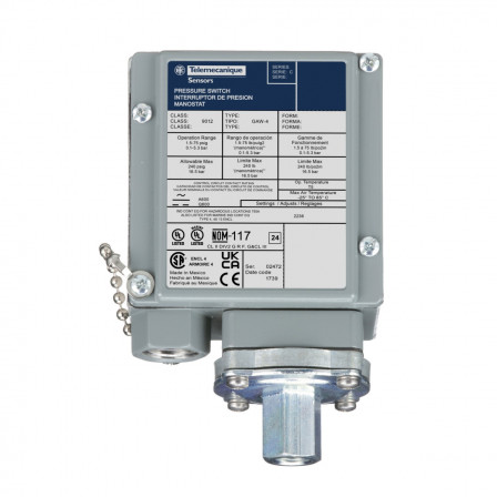 PRESSOSTAT 480VAC 10AMP G