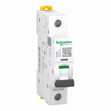 Acti9 iC60L - Disjoncteur - 1P - 6A - Courbe K - 230Vac - 15000A/25kA