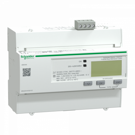 Acti9 iEM - compteur d'énergie tri - 125A - multitarif - alarme kW - Modbus -MID