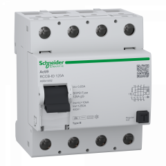 Acti9 RCCB-ID - interrupteur différentiel - 4P - 125A Type B- 30mA