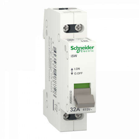Acti9, iSW interrupteur de commande 2P 32A 415VCA