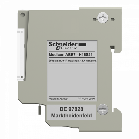 Telefast ABE7 - embase de raccordement passive - 16 E ou S - DEL - isolateur