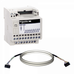 Telefast ABE7 - embase de raccord. passive - 16 E ou S - câble 1m Micro/Premium