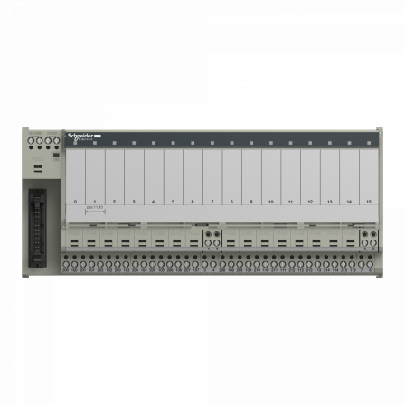 Telfast ABE7 - embase pour relais - embrochable - 16 voies - fus. - relais 10mm