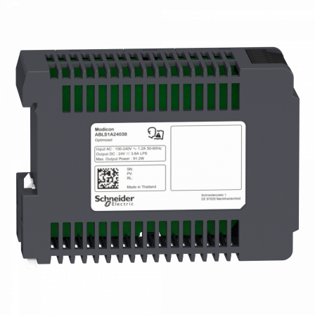 Modicon ABL - alimentation à découpage - 3,8A - 100à240Vca mono/biphasé - 24Vcc