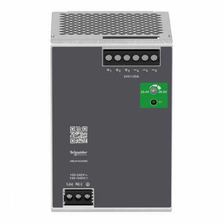 Modicon ABL - alimentation à découpage - 20A - 100à240Vca mono/biphasé - 24Vcc