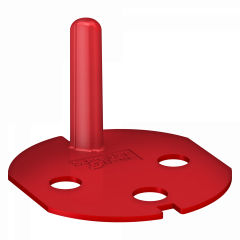 Unica - détrompeur fiche mâle - rouge