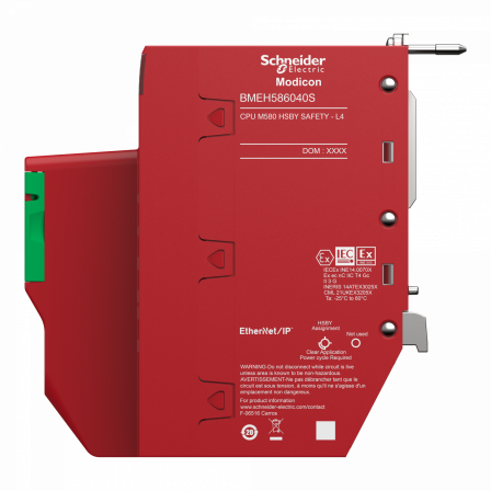 Modicon M580 - module processeur redondant, 64/16 MB mémoire, 31 stations RIOX80