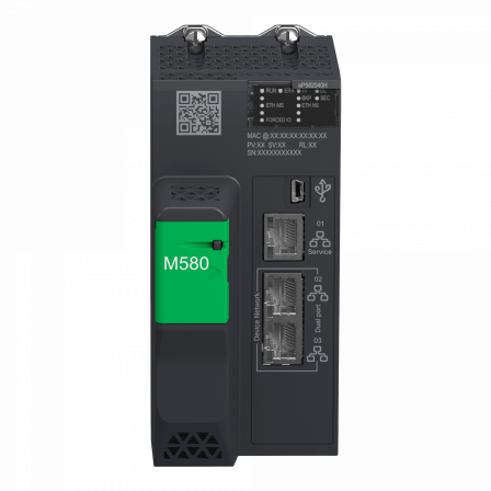 Modicon M580 - processeur - 2048 E/S TOR 512 E/S ANA - 2 Ethernet tps réel-durci