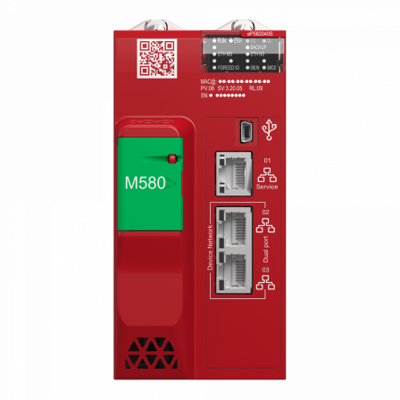 Modicon M580 - CPU Safety, 8/2 MB mémoire, 8 stations RIO X80
