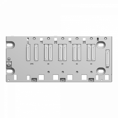 Modicon X80 - rack - 4 positions Ethernet+bus X pour M580 - durci
