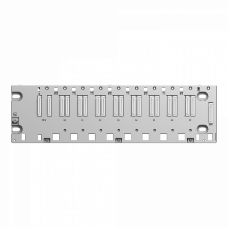Modicon X80 - rack - 8 positions Ethernet+bus X pour M580 - durci