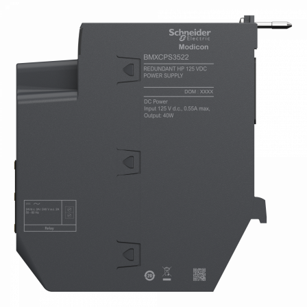 Modicon X80 - module d'alimentation redondante 125VDC - 40W